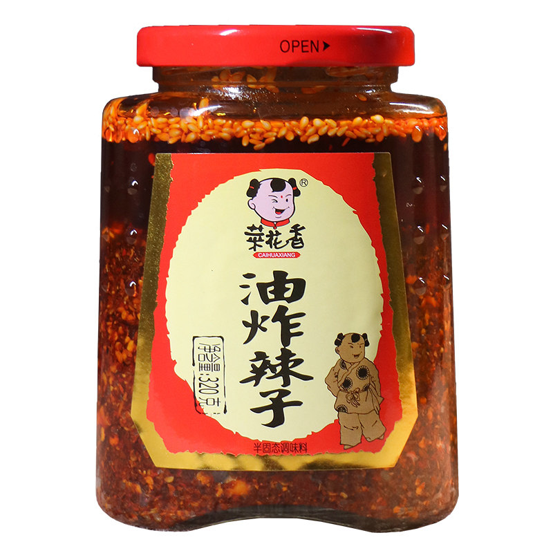菜花香四川拌菜调味油泼辣子320g