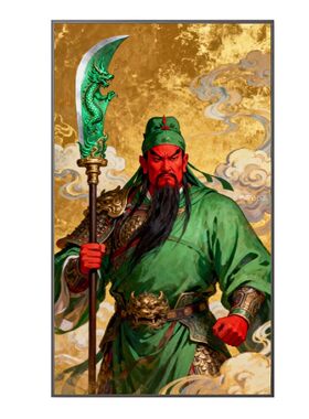 关帝圣君5d钻石画武财神关公像珈蓝菩萨关羽粘砖贴点钻十字绣满钻