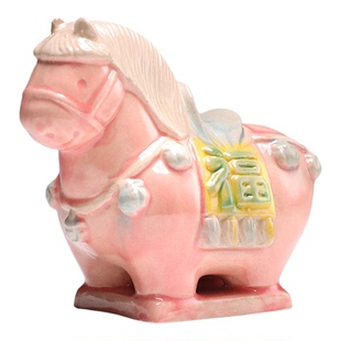 洛阳文创马年纪念品创意小礼品本命年礼物蜜雪冰城唐三彩小胖马