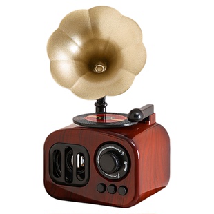 复古留声机摆件创意客厅家居玄关桌面音乐盒怀旧装饰品小众高级感