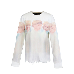 【秋冬新品】JennyFax天使印花巨好看的长袖T恤女早秋冬内搭上衣