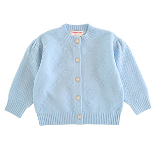 [100码]ILOVEJ童装春秋女童针织开衫儿童上衣洋气毛衣外套JVFOU63