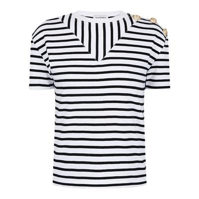 Mathieu条纹短袖T恤女