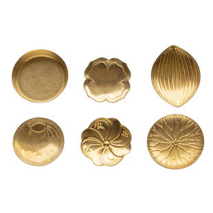 隔火熏香黄铜银叶片香道空熏碳熏云母片电熏炉香料盘隔火香熏工具