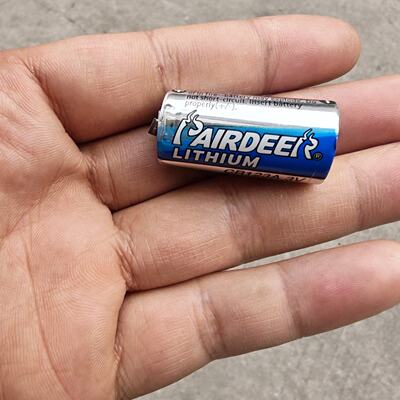 【请询价】CR123A锂电池，AIRDEER品牌，3V，容量1500m