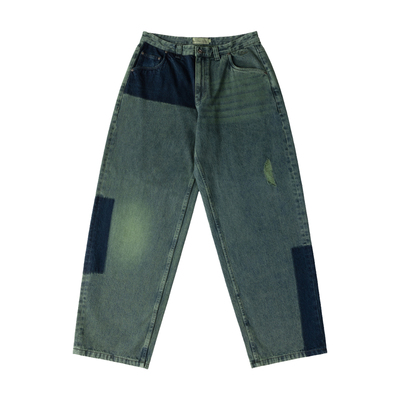 Dime经典休闲补丁宽松牛仔裤