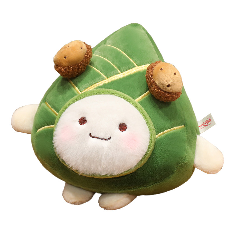 生日礼物女生玩偶粽子绿色18cm