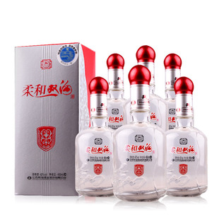 整箱装白酒 柔和双沟 （银）浓香型白酒42度450ml*6瓶