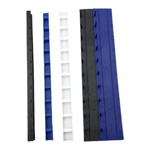 a4纸装订夹条10孔装订夹条活页夹条装订塑料压边条文件打孔机夹条档案标书报告合同卡扣条3MM5厘米蓝黑色