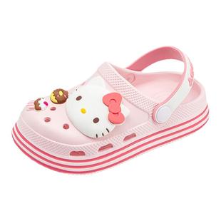 hellokitty童鞋女童洞洞鞋夏季三丽鸥儿童凉拖鞋软底女孩卡通拖鞋
