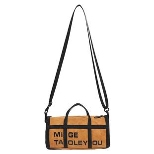 潮牌小挎包小众高级感圆筒单肩斜挎包男款潮流手提通勤背包手机包