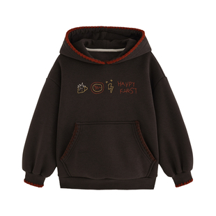 砚台家童装男童套装冬装外套夹克男宝宝加绒卫衣休闲裤儿童背带裤