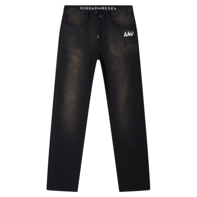 DENHAM联名款高弹力修身牛仔裤男