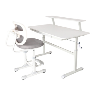 儿童学习桌小学生初高中生书桌家用写字可升降大白桌课桌椅子套装