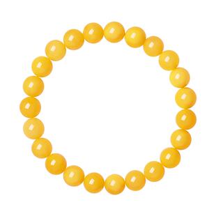 周大生琥珀蜜蜡手串男女情侣款玛瑙绿松石手链38节礼物送男女友