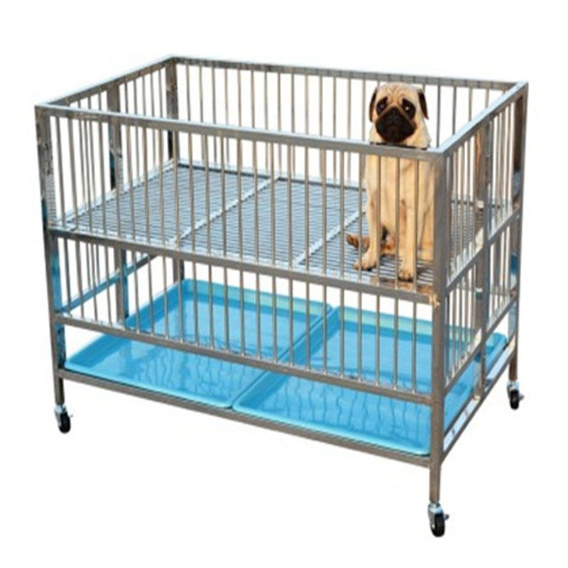 不锈钢大小型狗中型犬折叠展示笼