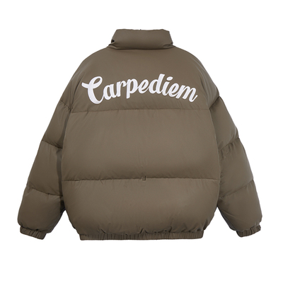 GWIT90白鸭绒冬pu刺绣短款羽绒服