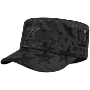 JEEP吉普休闲户外平顶帽子男鸭舌帽四季遮阳运动帽情侣男女防晒帽