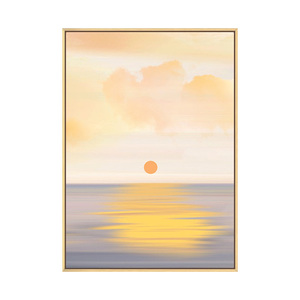 日出北欧ins民宿装饰画卧室客厅落地桌面摆画简约温馨治愈系挂画