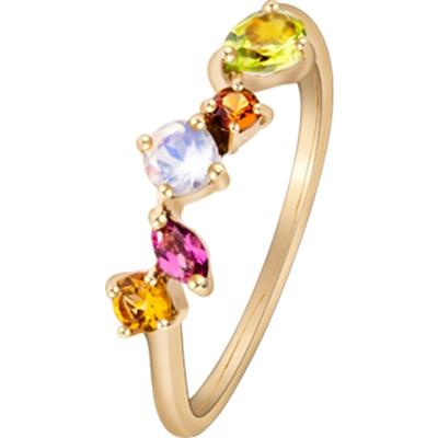 CIRCLE珠宝9k金天然彩宝石手链