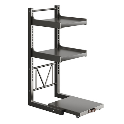 可抽拉厨房微波炉置物架多功能