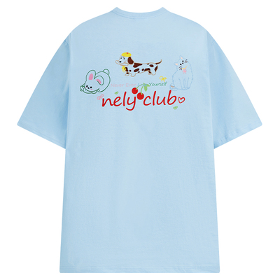 小尼力oversize宽松可爱短袖