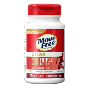 益节movefree经典骨胶原氨糖软骨素中老年养护关节白瓶75粒
