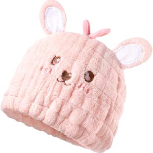 贝肽斯儿童干发帽超强吸水速干女童洗头毛巾宝宝浴帽子包头巾加厚