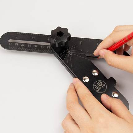 T型尺木工画线器活动角尺高精度多功能角度尺划线工具丁字直角尺