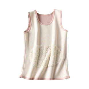 加绒加厚保暖背心女冬季内穿大码胖mm考拉绒东北防寒马甲打底上衣