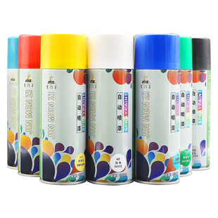 黄色自喷漆手摇喷漆深黄美术黄工程桔黄家具木门改色翻新油漆小瓶