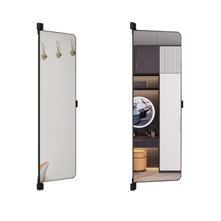 衣柜镜子推拉镜旋转内置隐形伸缩镜衣橱内装全身镜折叠试衣穿衣镜