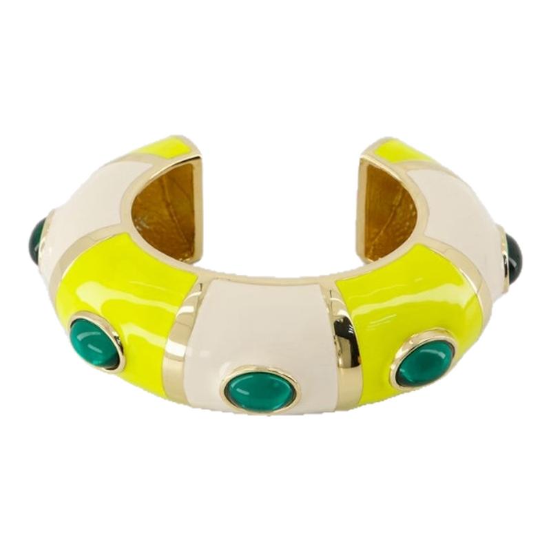 Jacquemus Le Bracelet Rayures白色金属手环手链