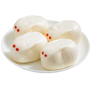安井玉兔甜包360g酒店宴席点心儿童早餐月兔造型卡通包子速冻成品