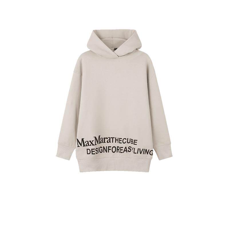 【自营】S Max Mara 女士宽松肥大版加绒连帽卫衣运动衫 FELPA