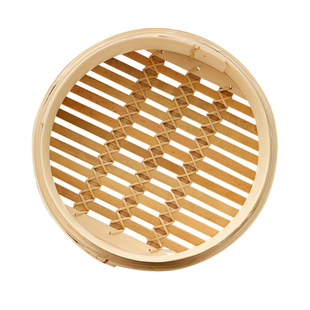 铁锅蒸笼蒸屉竹蒸笼家用蒸包子竹笼屉蒸锅笼屉格格炒锅竹编笼子