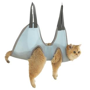 猫咪洗澡剪指甲神器防抓咬洗猫袋固定保定猫包束缚挂猫袋宠物吊床