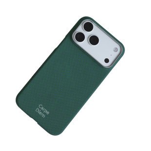 CarpeDiem 缔格超轻薄极光绿芳纶纤维凯夫拉磁力手机壳 iPhone17ProMax