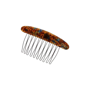 气质醋酸发梳女刘海碎发侧边夹子公主头倒插梳前额发卡高颅顶发饰