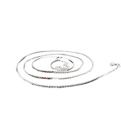 S925纯银项链男士毛衣链女嘻哈2025新款爆款无吊坠蛇骨链配饰颈链