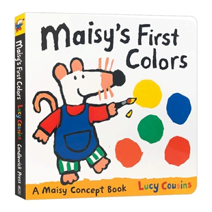 小鼠波波颜色认知书 英文原版绘本 Maisy's First Colors 儿童英语启蒙纸板书 Lucy Cousins 英文版进口原版书籍