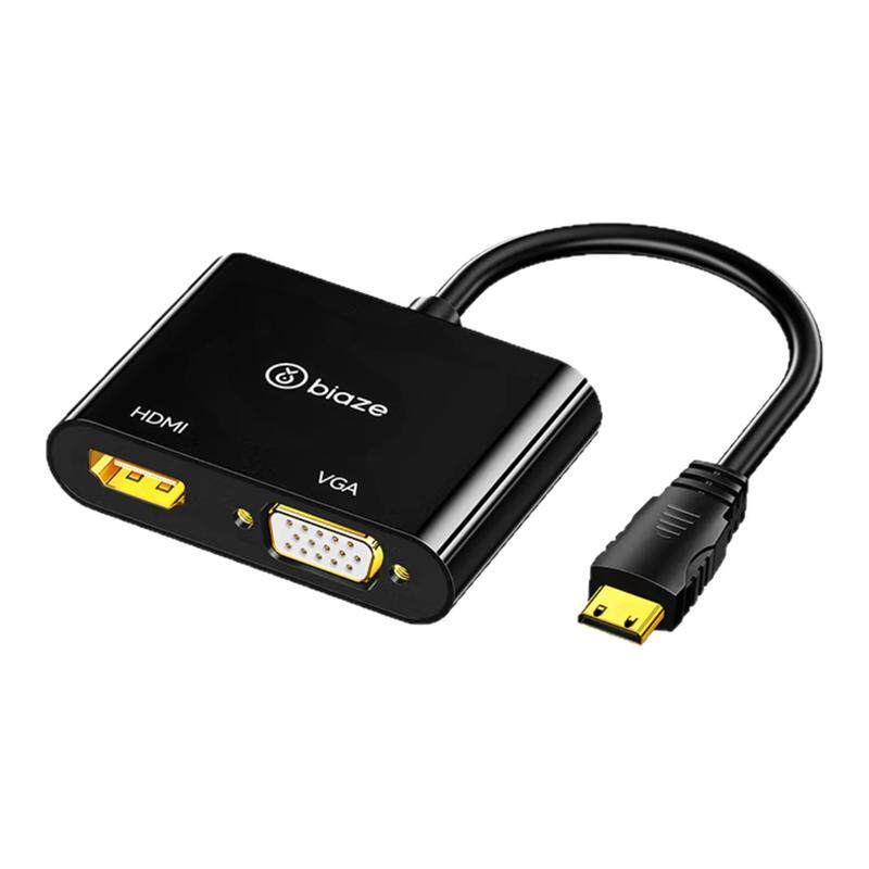 毕亚兹MiniHDMI转VGA/HDMI
