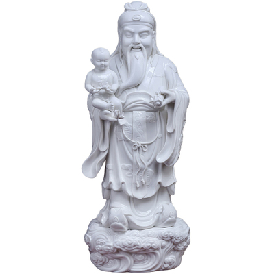德化白瓷福禄寿三星神像家用供奉