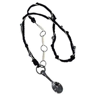 手工编织气质凹造型勺子吊坠项链