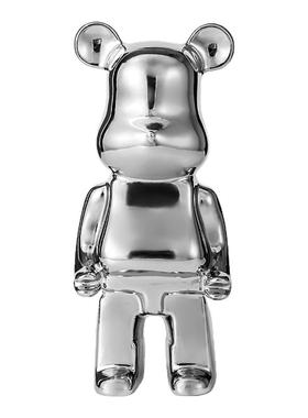 陶瓷暴力熊摆件存錢筒钱罐客厅家居饰品ins风轻奢装饰网红小礼品