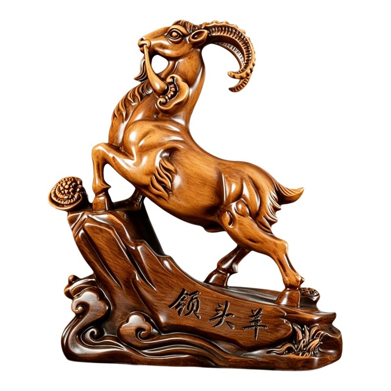 中式领头羊生肖羊摆件开业礼品