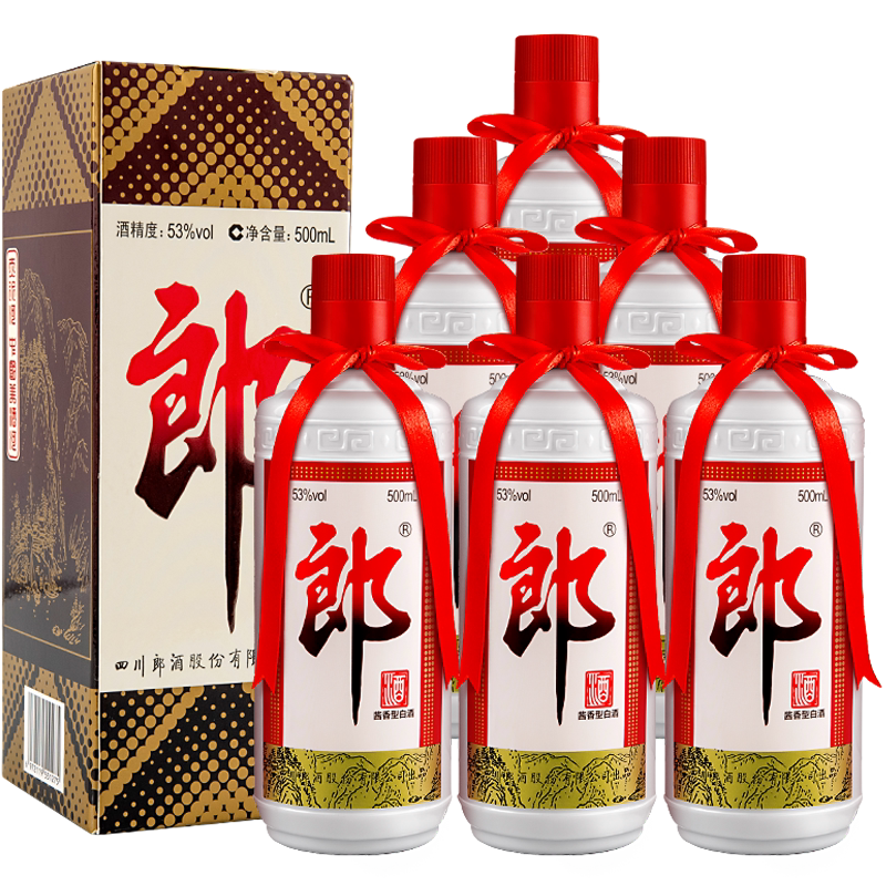 郎酒郎牌郎酒普郎53度500ml*6瓶酱香型白酒整箱婚宴送礼高档白酒