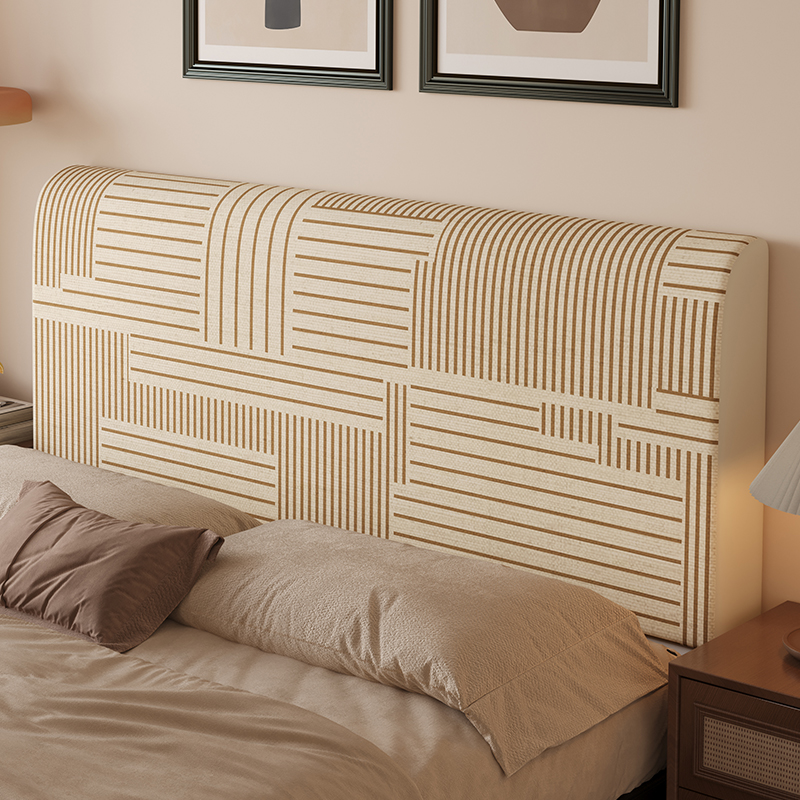 弹力夹棉加厚床头套罩软包高档全包通用遮丑木床板靠背防撞可拆洗