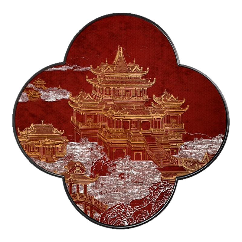 新中式办卧室书房浮雕装饰画