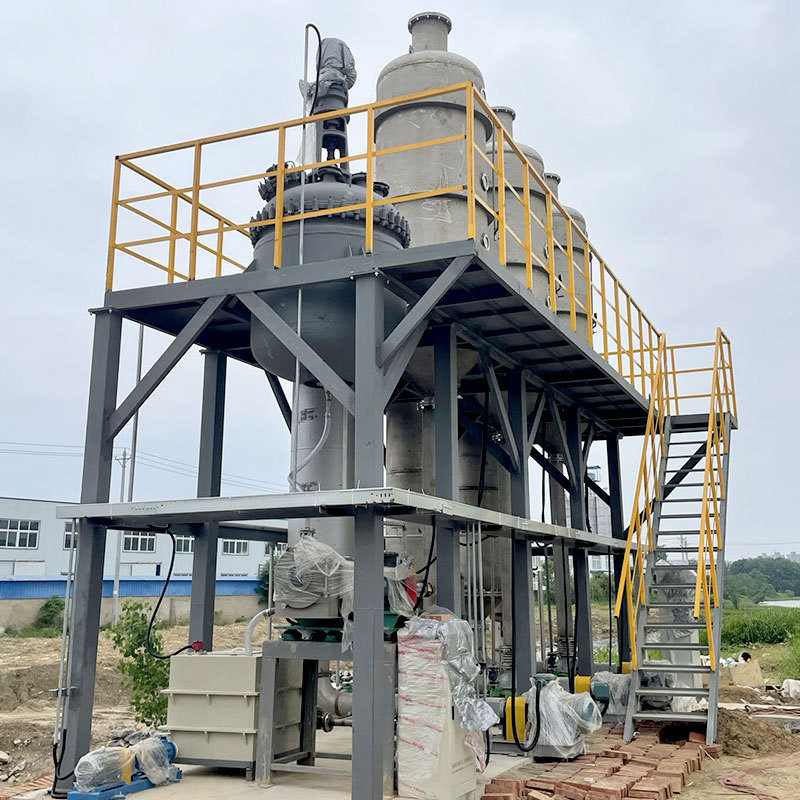 三效废水蒸发器 降膜浓缩电镀化工高盐污水零排放2吨三效蒸发器